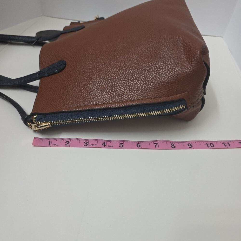 New Reversible Tote Bag IMO In Brown & Navy Large - Picture 9 of 10